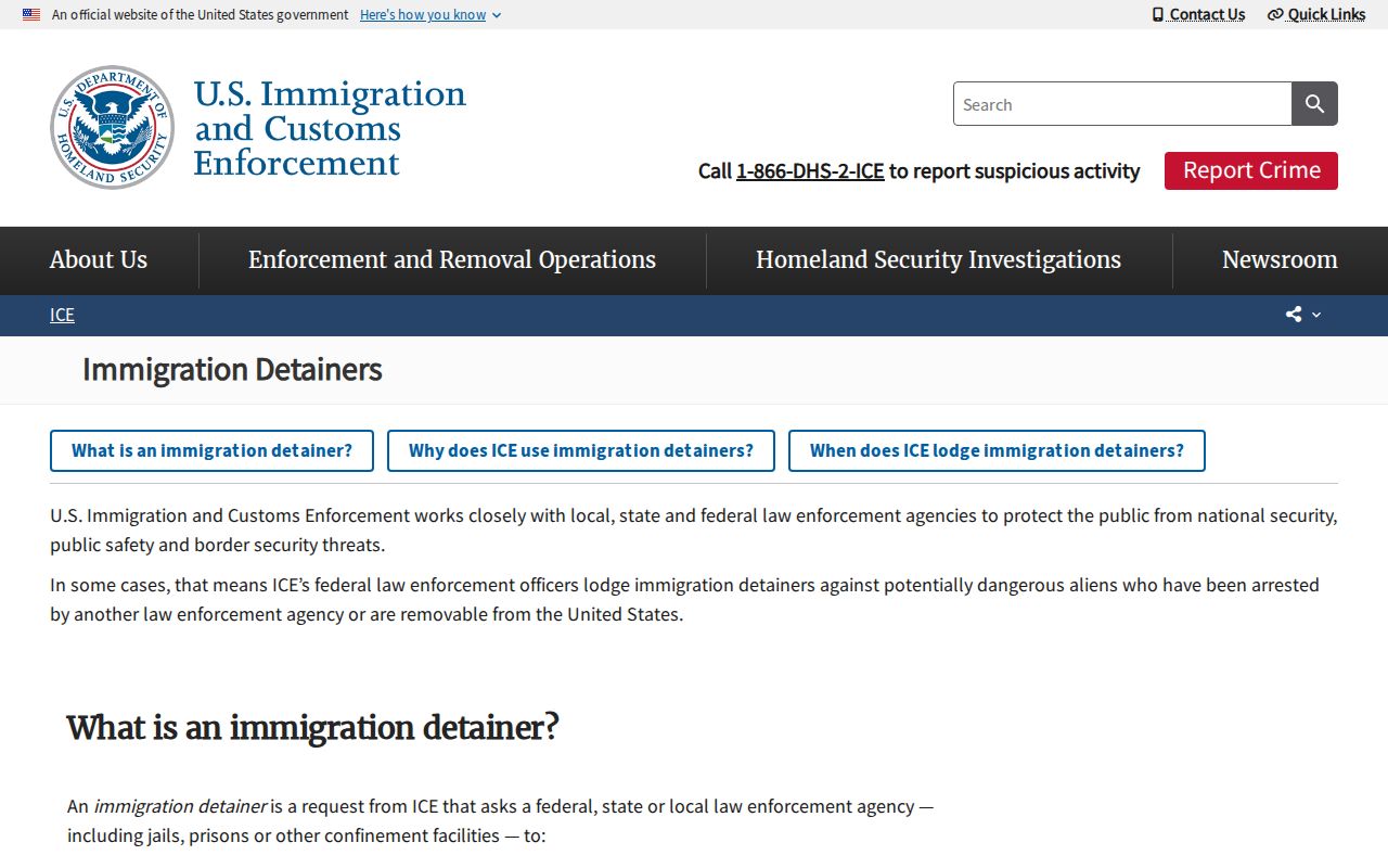 Florence County Detention Center release and ICE transfer