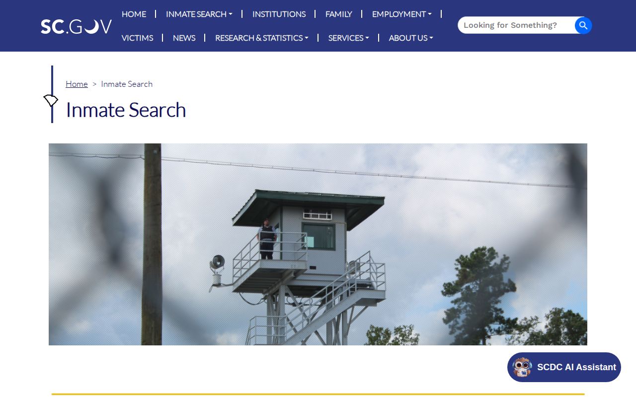 Palmer Pre-Release Center current custody search limits